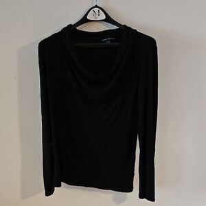 Banana Republic Elegant Black Long Sleeve Top